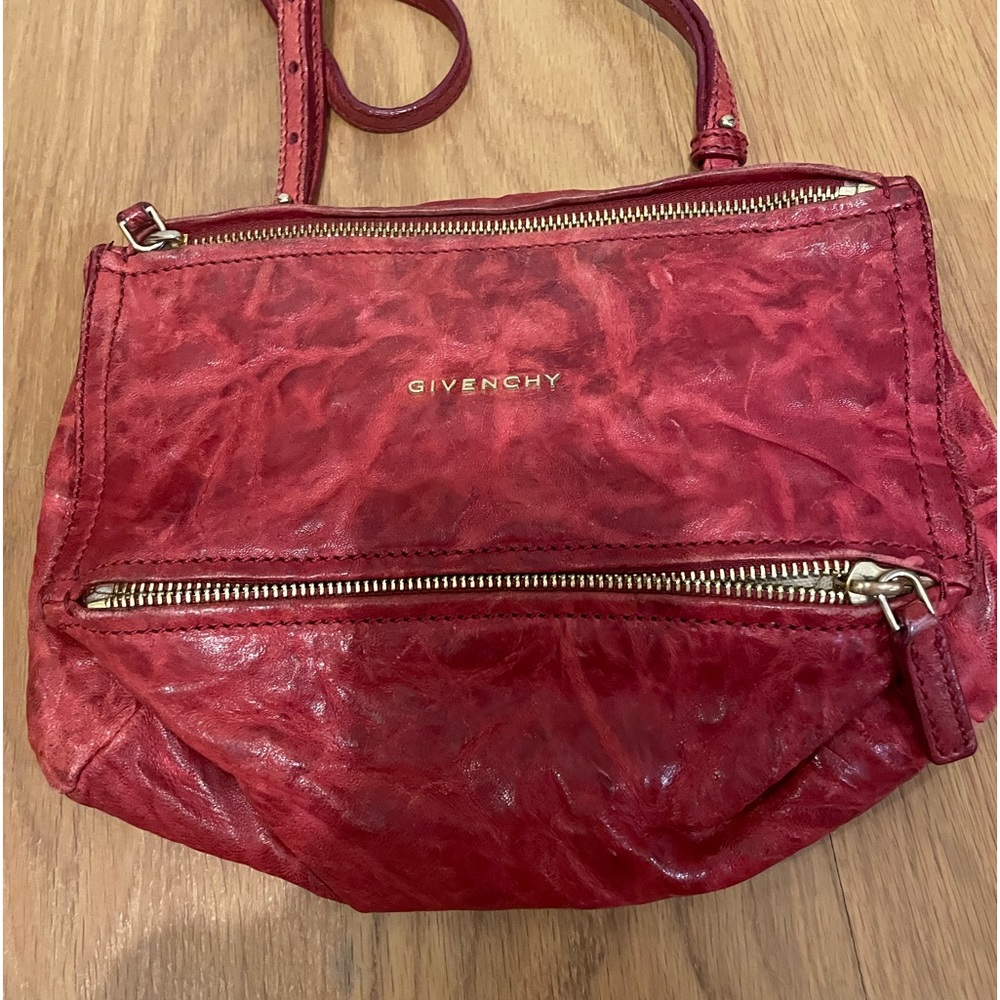 Givenchy distressed leather crossbody bag